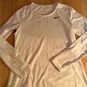 Nike Women's White Long Sleeve Tee